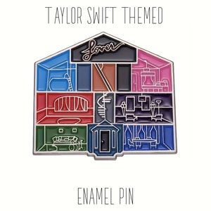 Taylor Swift Themed Enamel Pin of the Lover House Showing the Eras Brand New
